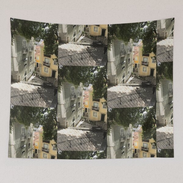Item preview, Beautifull and colourfull old city Alfama in Lisbon, Portugal designed and sold by Colourful-Dinos.