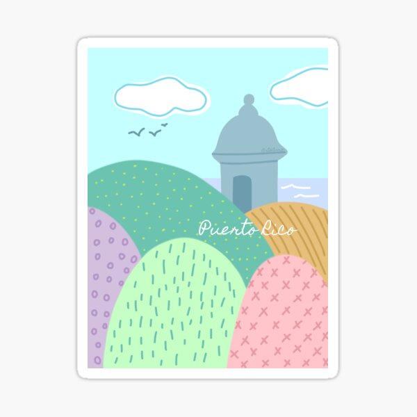 La garita, Puerto Rico Sticker