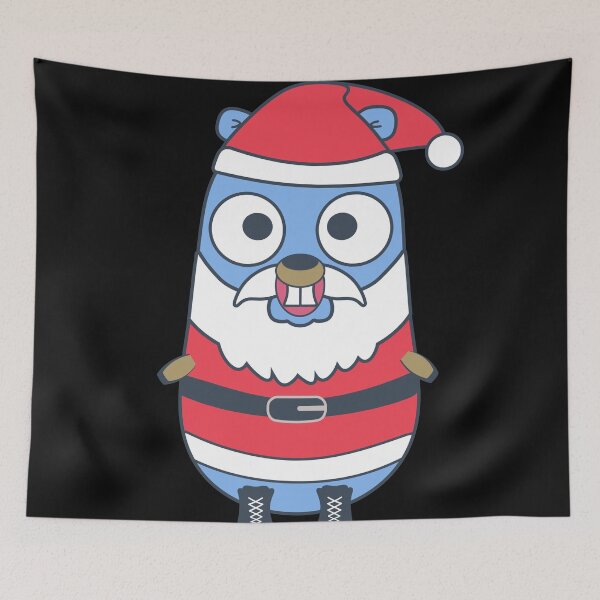 Item preview, Golang gopher like Santa  - Christmas time designed and sold by Olena Du.