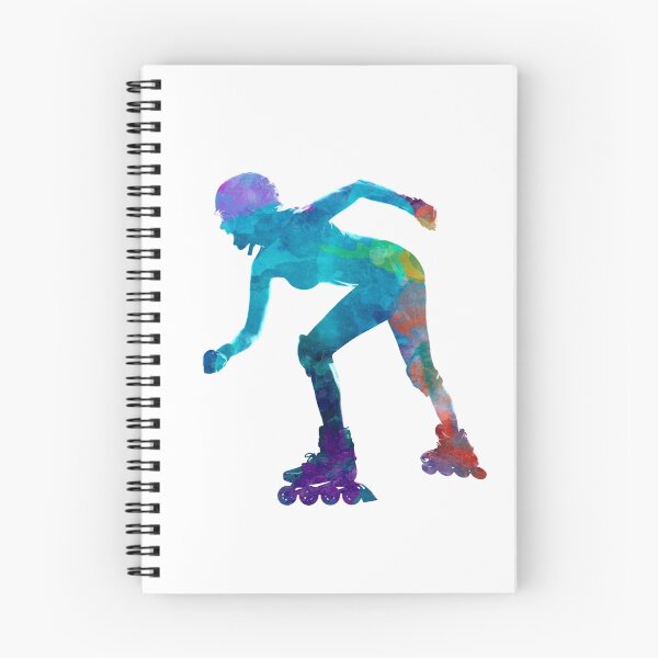 Item preview, Woman in roller skates 10 in watercolor designed and sold by paulrommer.