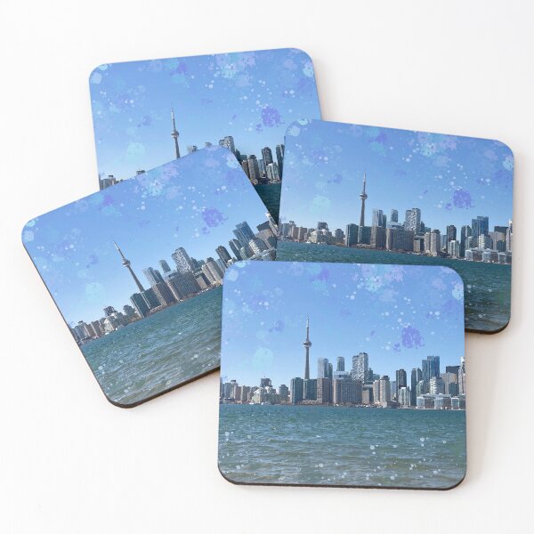 Artikelvorschau, Toronto Skyline Mixed Media entworfen und verkauft von OByD.