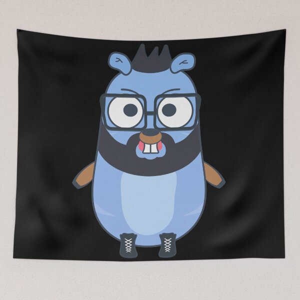 Item preview, Golang gopher geek designed and sold by Olena Du.