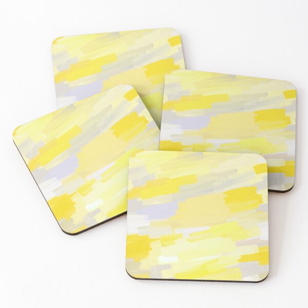 Item preview, Seamless, artistic pattern, strokes of yellow, white and gray paint. designed and sold by UVI-CA.
