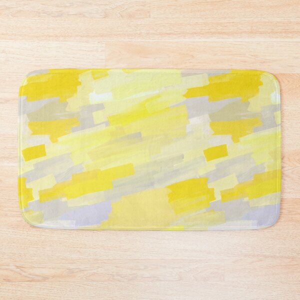 Item preview, Seamless, artistic pattern, strokes of yellow, white and gray paint. designed and sold by UVI-CA.