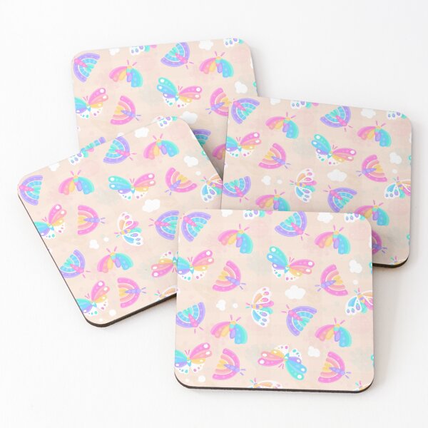 Item preview, Kawaii Pride Rainbow Moths by Evy Benita designed and sold by evybenita.