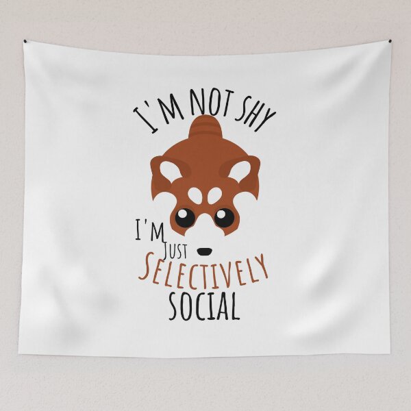 Item preview, i'm not shy i'm just selectively social designed and sold by Drahmed.
