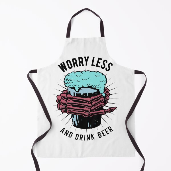 Item preview, worry less and drink beer design collection designed and sold by abhishekarts.