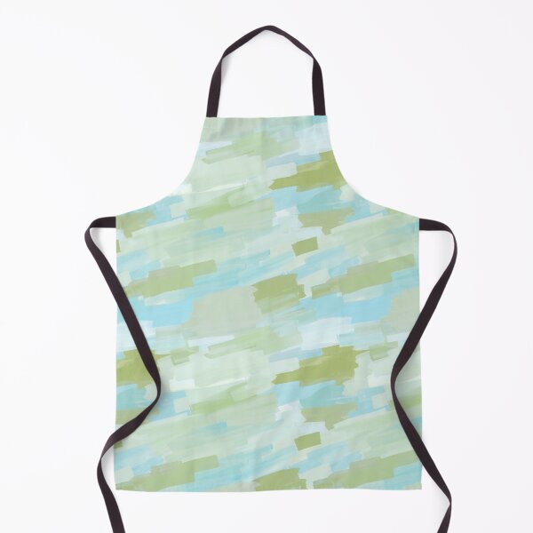Item preview, Seamless, artistic pattern, strokes of green, white and blue paint. designed and sold by UVI-CA.