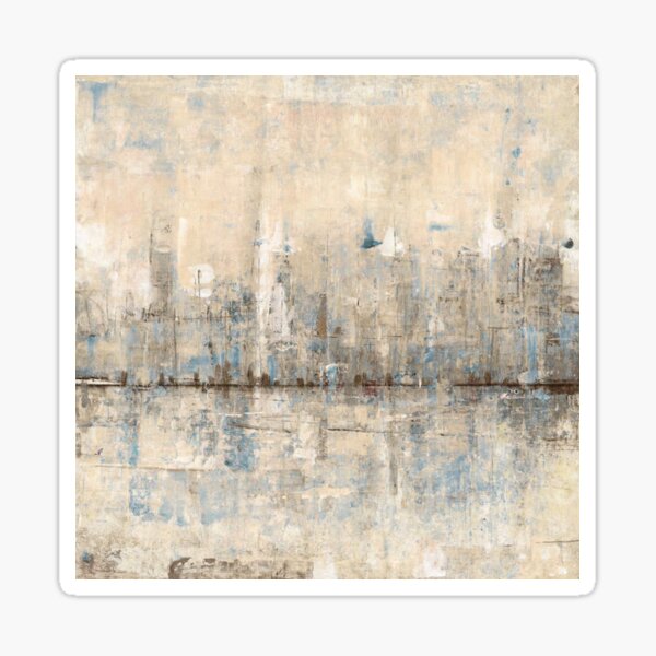 Impressionist Skyline Sticker