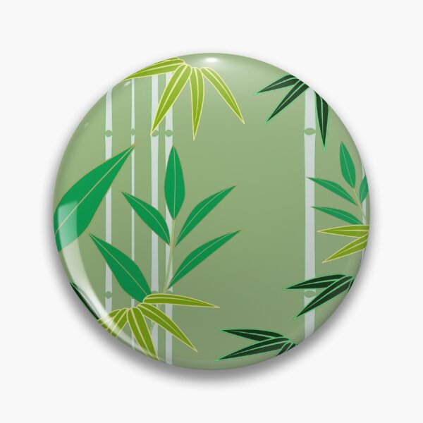 Item preview, Bamboo Forest Leaf Pattern with Shades of Green  designed and sold by PrettyLittlePic.