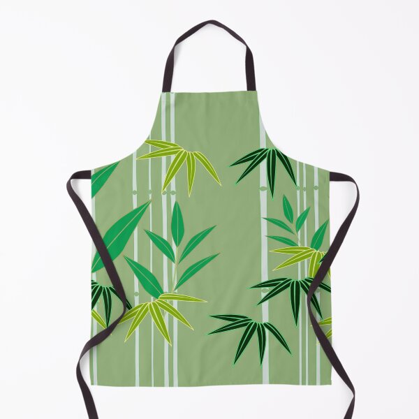 Item preview, Bamboo Forest Leaf Pattern with Shades of Green  designed and sold by PrettyLittlePic.