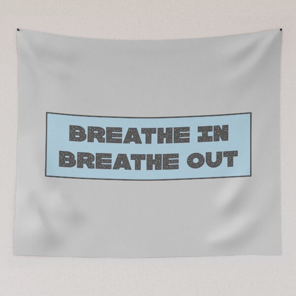 Item preview, BREATHE IN, BREATHE OUT / light blue designed and sold by marina ralston.