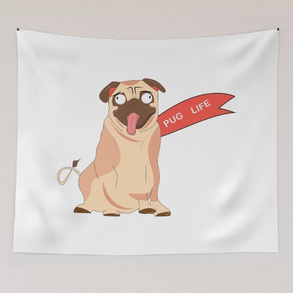 Item preview, pug life t-shirt | pug life dog art  designed and sold by KARTICK DUTTA.