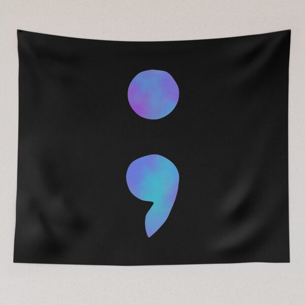 Item preview, Semicolon Blue designed and sold by SparkSnaps.