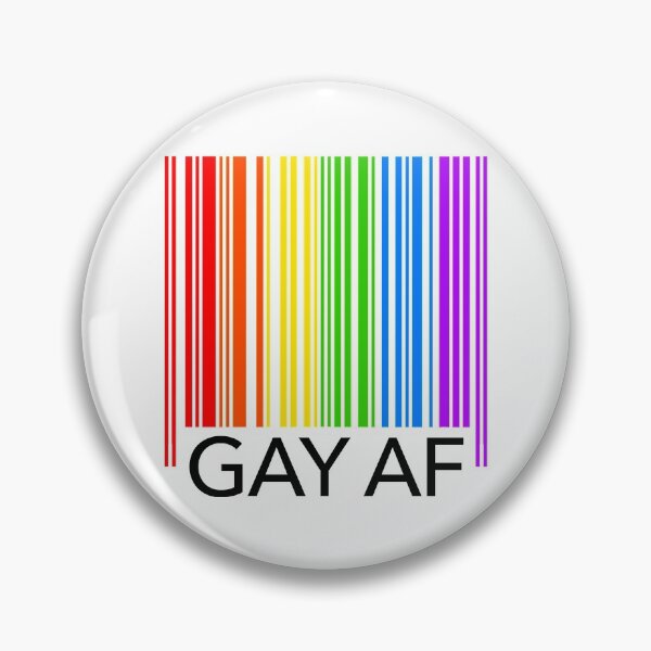 Item preview, GAY AF - Pride Rainbow Flag Barcode designed and sold by Thelittlelord.