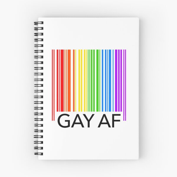 Item preview, GAY AF - Pride Rainbow Flag Barcode designed and sold by Thelittlelord.