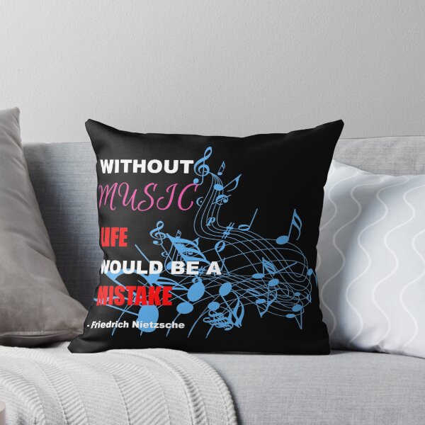 Item preview, Without Music Life Would Be A Mistake - music lovers quotes designed and sold by Kashear.