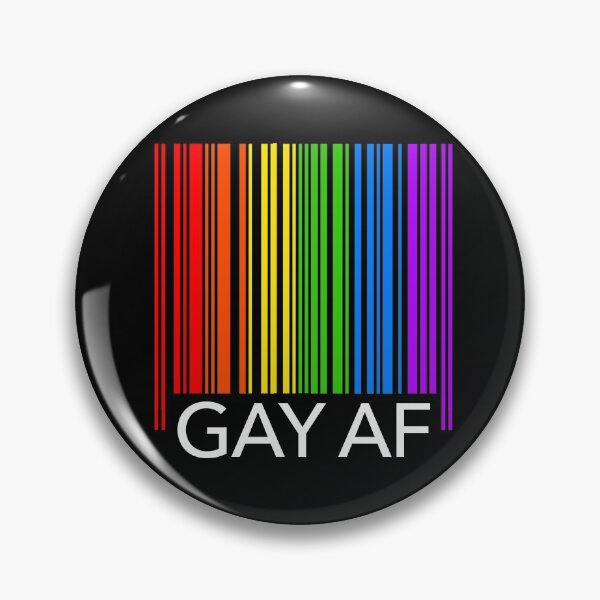 Item preview, GAY AF - Pride Rainbow Flag Barcode designed and sold by Thelittlelord.