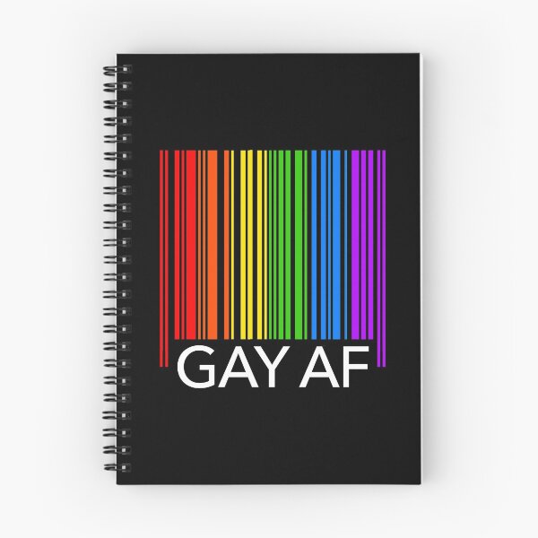 Item preview, GAY AF - Pride Rainbow Flag Barcode designed and sold by Thelittlelord.