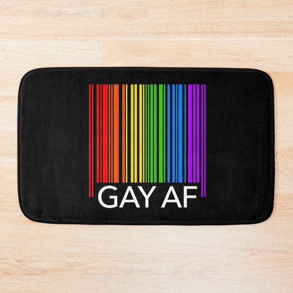 Item preview, GAY AF - Pride Rainbow Flag Barcode designed and sold by Thelittlelord.