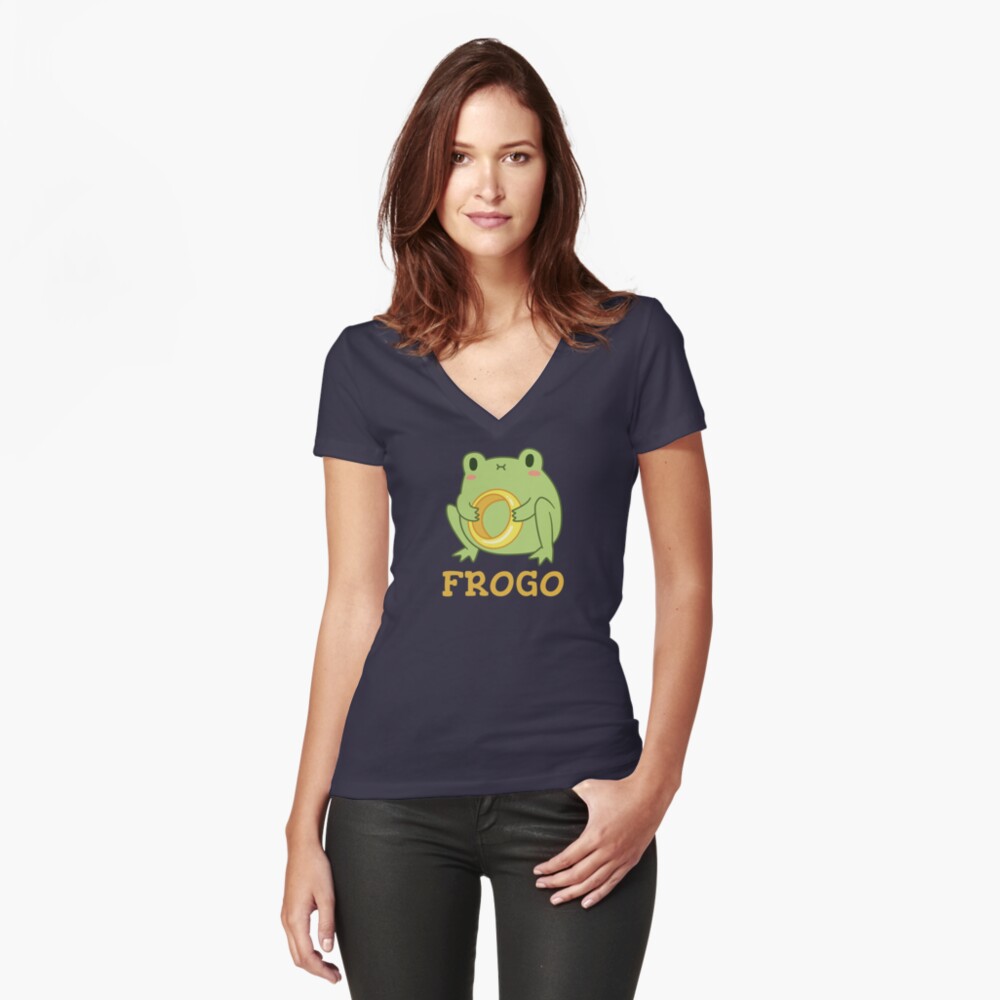 Item preview, Fitted V-Neck T-Shirt designed and sold by ElectricFangs.