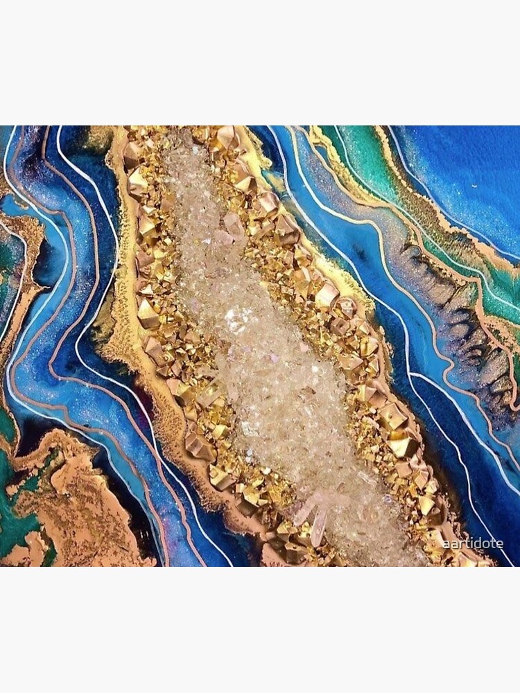 "Blue Golden Agate Stone " Poster for Sale by aartidote Redbubble