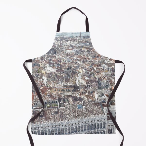 Item preview, Venice rooftops. Watercolour from photograph. designed and sold by RW-Photography.