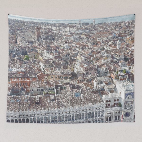 Item preview, Venice rooftops. Watercolour from photograph. designed and sold by RW-Photography.