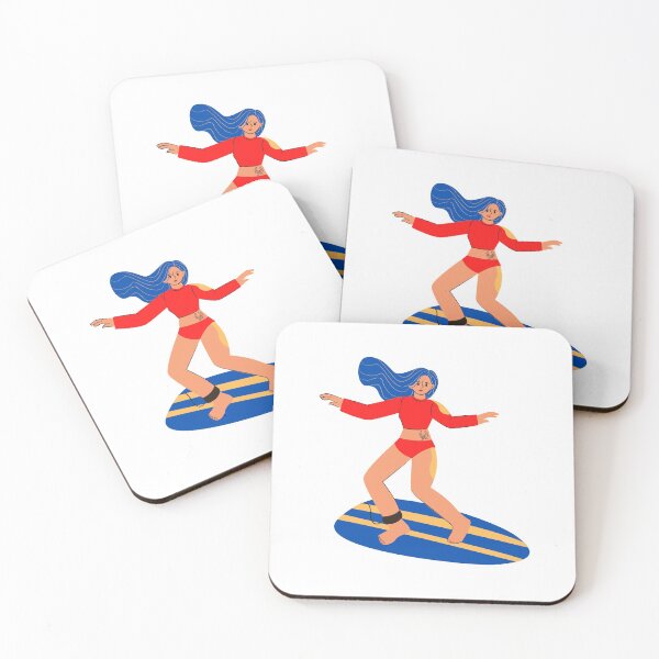 Item preview, Surfing Girls Red and Blue Theme designed and sold by kindtoearth.
