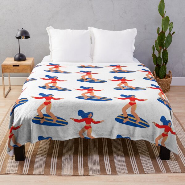 Item preview, Surfing Girls Red and Blue Theme designed and sold by kindtoearth.