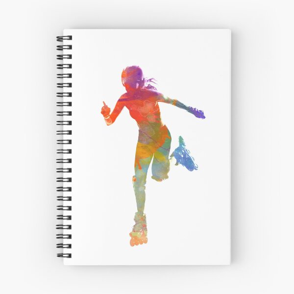 Item preview, Woman in roller skates 12 in watercolor designed and sold by paulrommer.