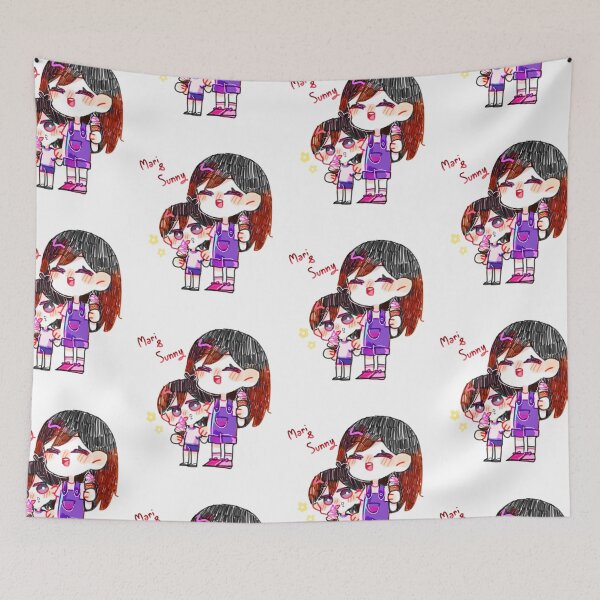 Item preview, Omori Mari And Sunny  Tshirt - Omori Game Clothing - Omori Sticker designed and sold by joleenaa.