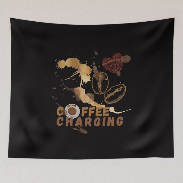 Item preview, Coffee Charging T Shirt designed and sold by Martimad.