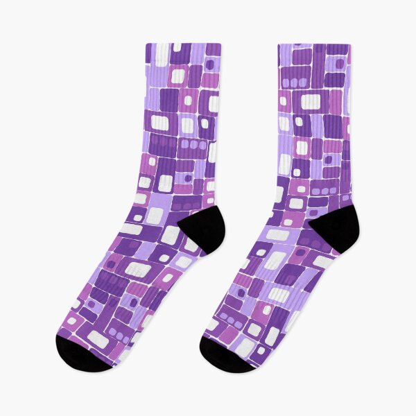 Item preview, Geometric, Pattern, Shapes, Lines, Modern,  Abstract, Art, Squares N' Rectangles - Purples 1 on No Color designed and sold by LucidLounger.