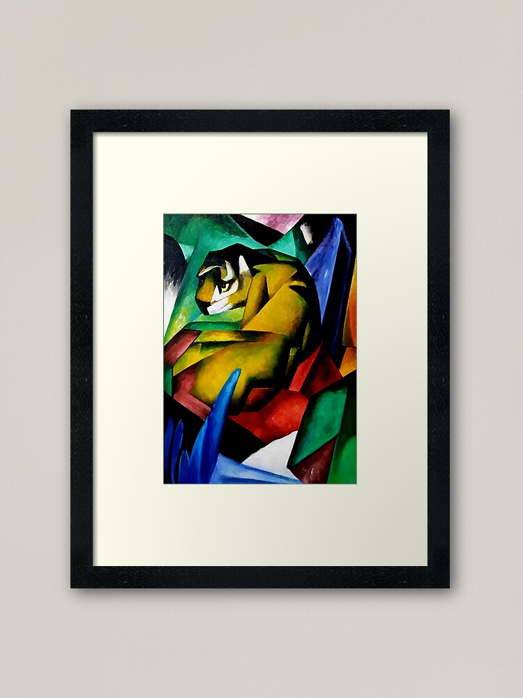 Thumbnail 1 of 7, Framed Art Print, “Tiger” by Franz Marc designed and sold by PatricianneK.