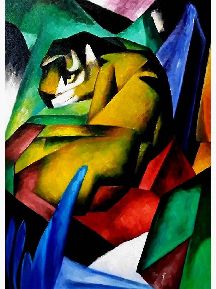 Thumbnail 7 of 7, Framed Art Print, “Tiger” by Franz Marc designed and sold by PatricianneK.