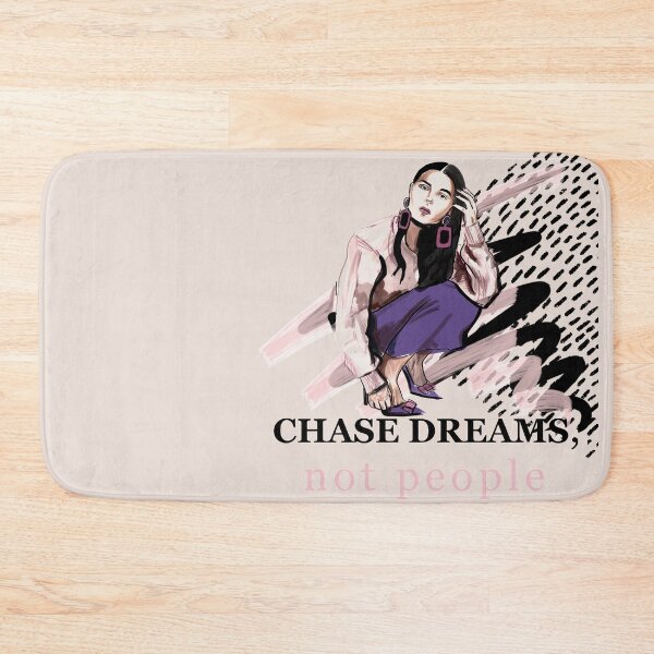 Item preview, CHASE DREAMS NOT PEOPLE FASHION ILLUSTRATION beige designed and sold by Dilerte.