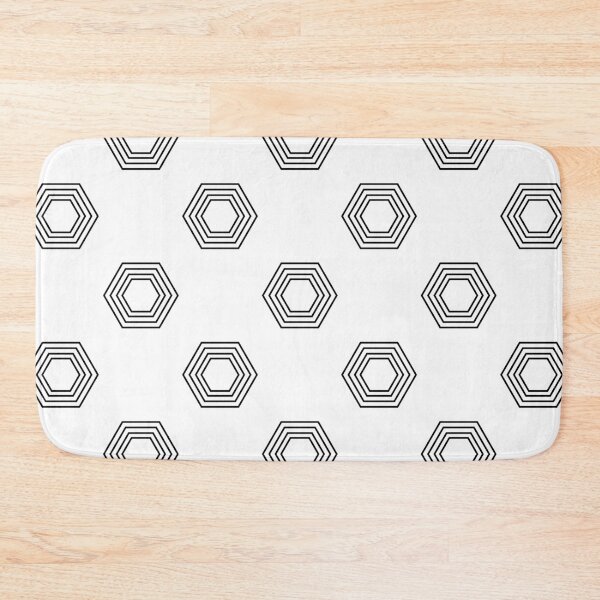 Item preview, Black Hexagon pattern designed and sold by BLMcreations.