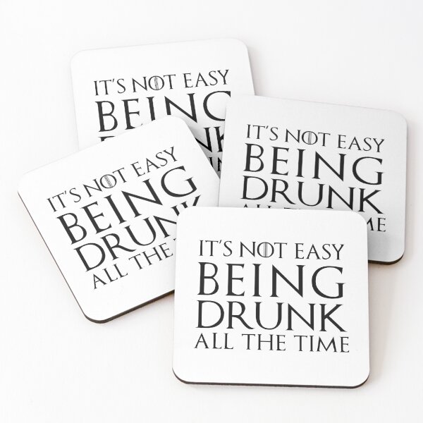 Item preview, It's not easy being drunk all the time quote - black text designed and sold by FanaToonic.