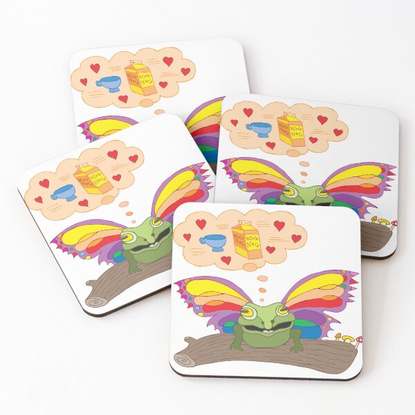 Item preview, A butterfrog lands on a log designed and sold by Jungle-Magicus.