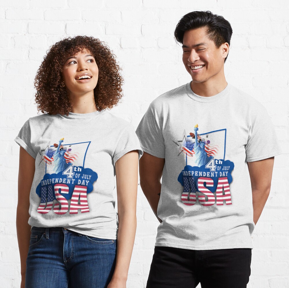 Discover Journée de l'indépendance américaine T-shirt classique