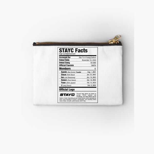 Item preview, STAYC Kpop Nutritional Facts designed and sold by skeletonvenus.