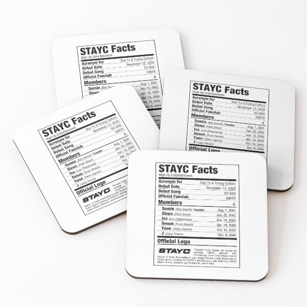 Item preview, STAYC Kpop Nutritional Facts designed and sold by skeletonvenus.