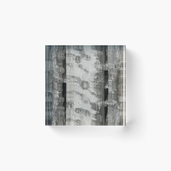 Item preview, Spheres Grey Glitch Graphic Art Artist Jenny Meehan  designed and sold by Jenny Meehan Art Prints and Patterns  .