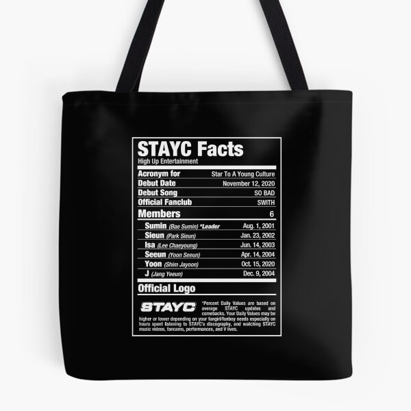 Item preview, STAYC Kpop Nutritional Facts 2 designed and sold by skeletonvenus.