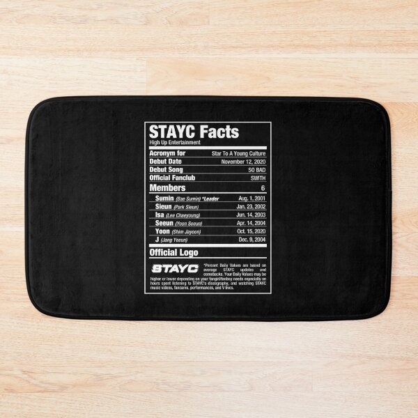 Item preview, STAYC Kpop Nutritional Facts 2 designed and sold by skeletonvenus.