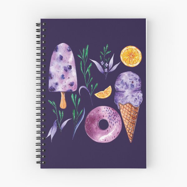 Item preview, Purple Lavender Desserts - Popsicle, Ice Cream Cone and Donut designed and sold by Alicia Chee.
