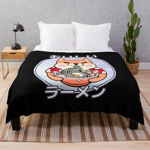 Item preview, Kawaii Cute Shiba Dog Eating Delicious Japanese Ramen Noodles designed and sold by Rhu Creations.