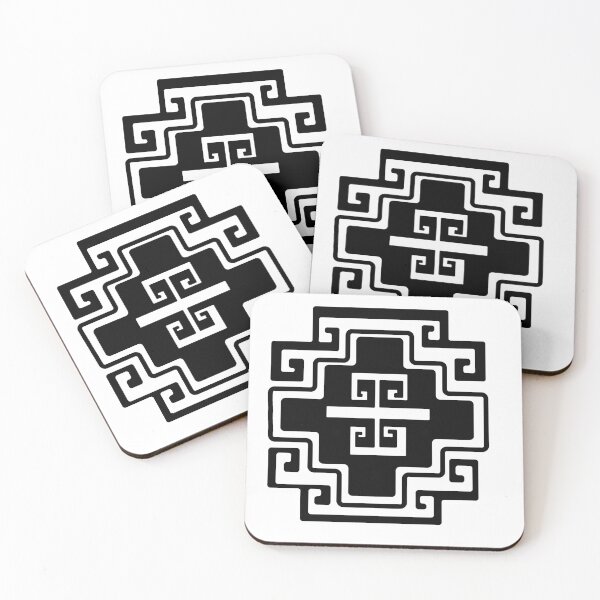 Item preview, Black and white geometric No.4 symbol. designed and sold by vincentbiollaz.