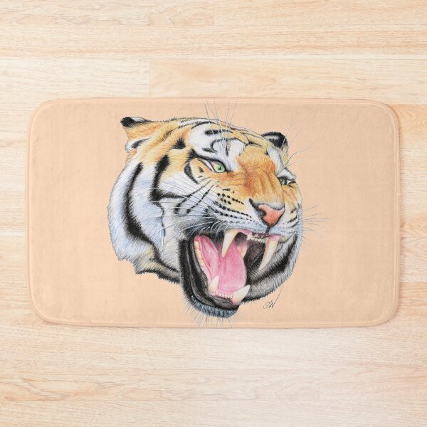 Item preview, Tiger (peach) designed and sold by SandraWarmerdam.